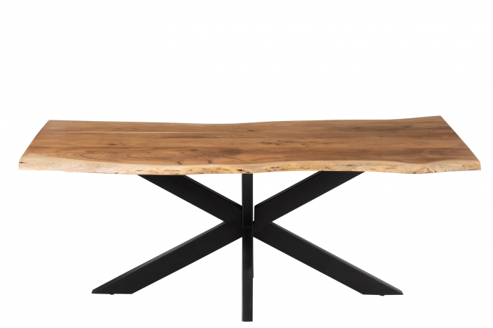 Masa Gerard, Lemn, Negru, 200x90x76 cm [2]