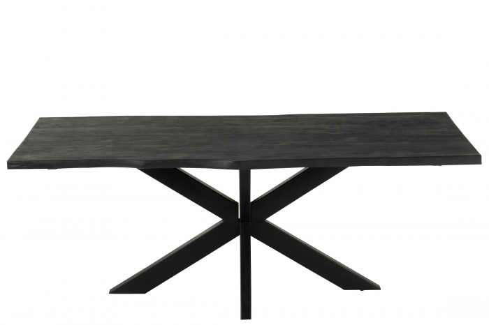Masa Gerard, Lemn, Negru, 200x90x76 cm [3]