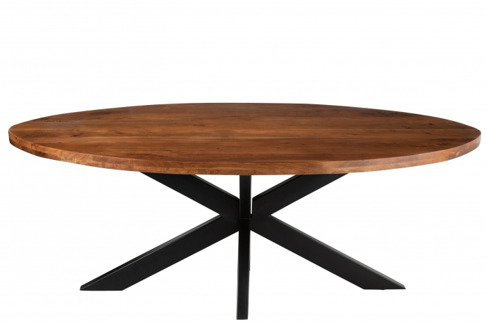 Masa Gerard Round, Lemn, Maro, 210x110x76 cm [2]