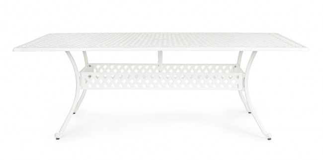Masa Ivrea, Aluminiu, Alb, 213x107x73 cm  [3]