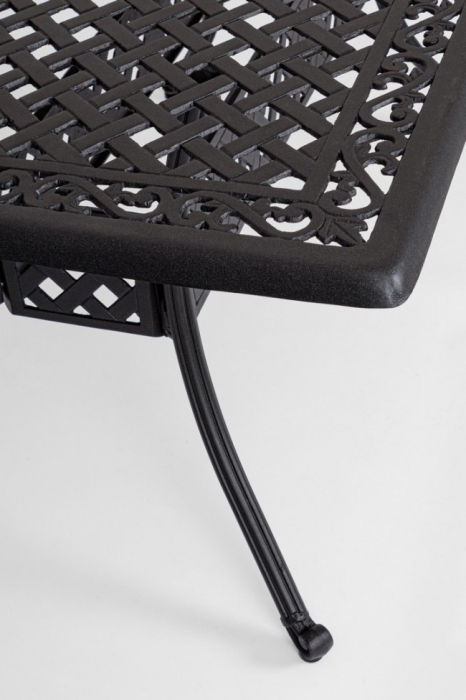 Masa Ivrea, Aluminiu, Negru, 160x90x73 cm [4]