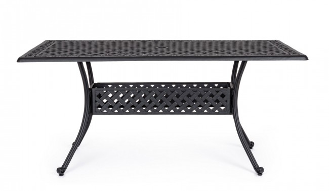 Masa Ivrea, Aluminiu, Negru, 160x90x73 cm [3]