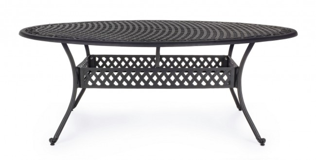 Masa Ivrea, Aluminiu, Negru, 200x150x73 cm  [3]