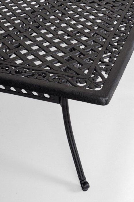 Masa Ivrea, Aluminiu, Negru, 213x107x73 cm [4]