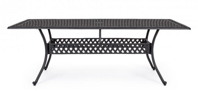 Masa Ivrea, Aluminiu, Negru, 213x107x73 cm [3]