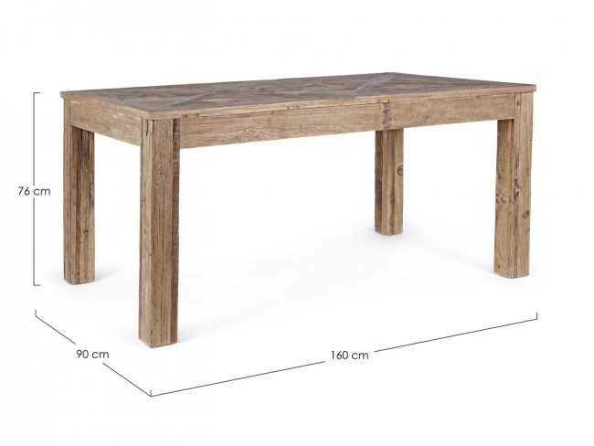Masa Kaily, Lemn, Natural, 160x90x76 [2]