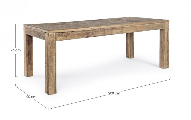 Masa Kaily, Lemn, Natural, 200x90x76 [2]