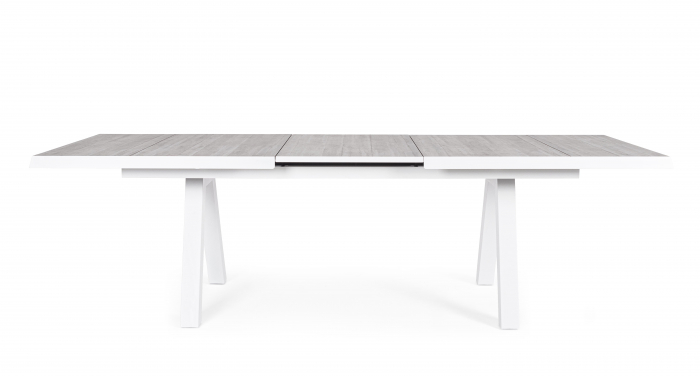 Masa Kirion, Aluminiu/Poliester, Gri/Alb, 205x103x78 cm [8]