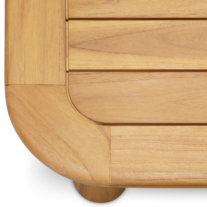 Masa laterala de exterior Weston din lemn de tec natural |L. 60 | W. 60 | H. 40 cm  [5]