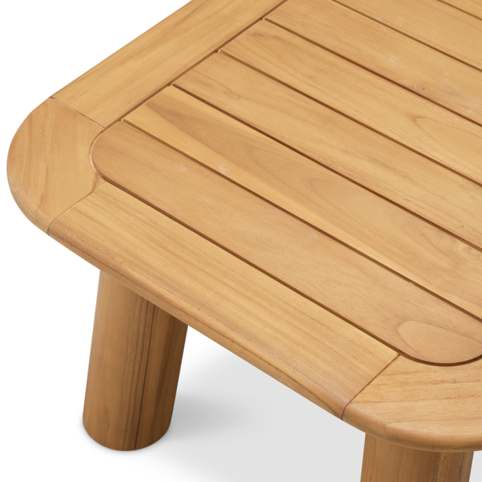 Masa laterala de exterior Weston din lemn de tec natural |L. 60 | W. 60 | H. 40 cm  [4]