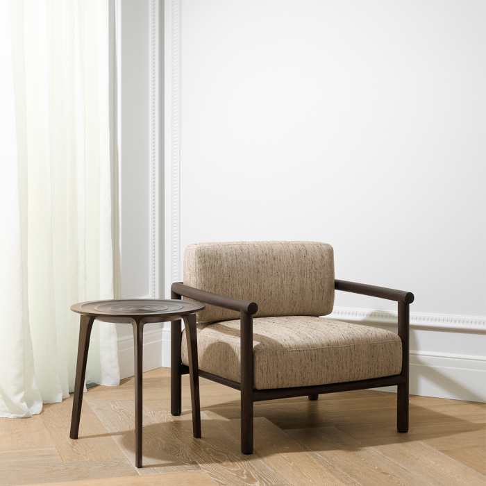 Masa laterala Granito cu finisaj bronz |Ø 52 | H. 52 cm  [2]