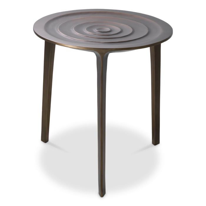 Masa laterala Granito cu finisaj bronz |Ø 52 | H. 52 cm  [4]