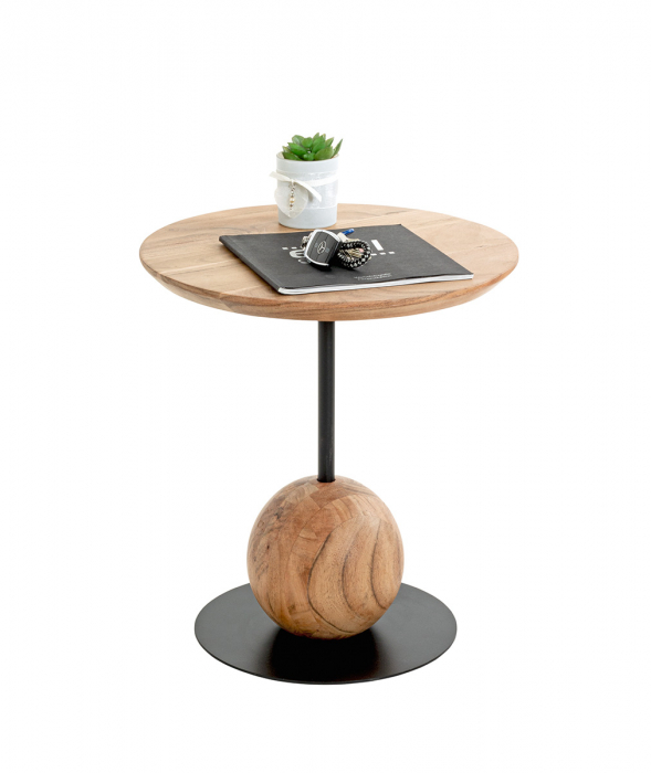 Masă laterală, rotundă, Metal, culori naturale, PU 1, H 45 cm, D 41 cm [2]