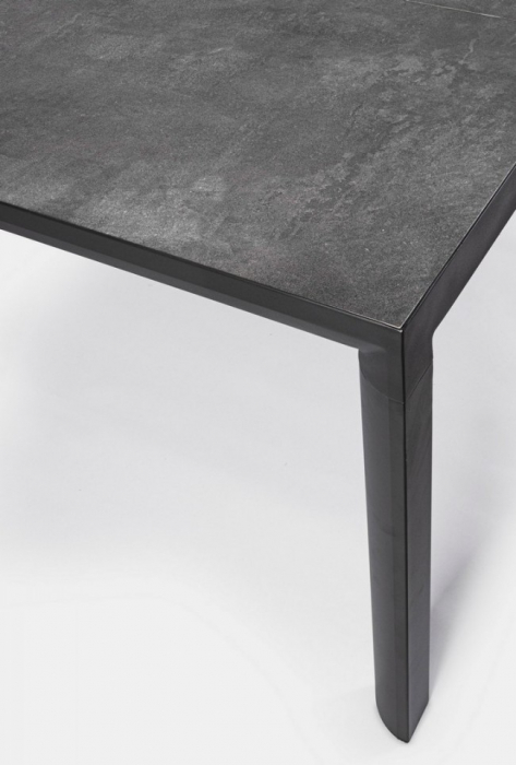 Masa Mason, Aluminiu, Negru, 160x90x74 cm  [4]