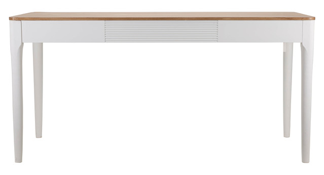 Masa Matera, Lemn/MDF/Fier, Alb/Maro, 80x180x60 cm [3]