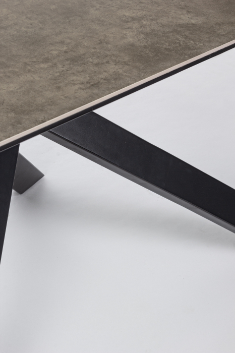 Masa Messier, Lemn/Metal, Maro/Negru, 180x90x76 cm [4]