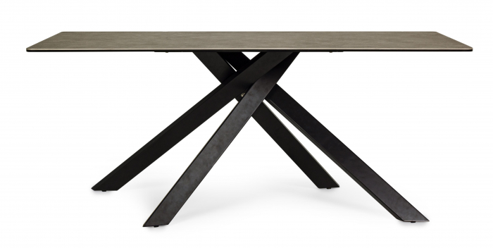 Masa Messier, Lemn/Metal, Maro/Negru, 180x90x76 cm [6]