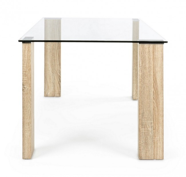 Masa New Arley, Lemn/Sticla, Maro, 160x90x75 cm  [3]
