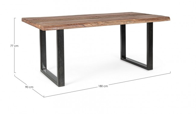 Masa Nottingham, Lemn, Maro, 180x90x77 cm [2]