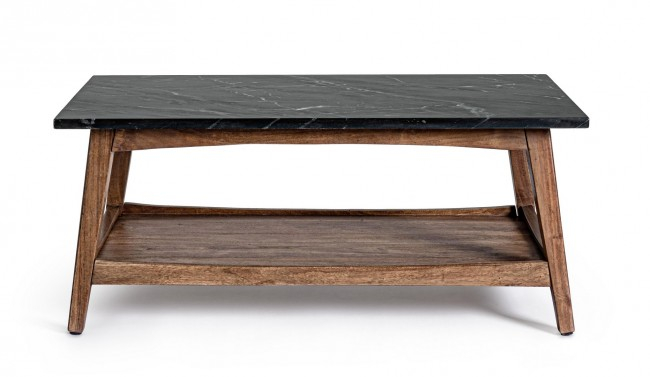 Masa PUEBLO, marmura, negru, 105x55x45cm [3]