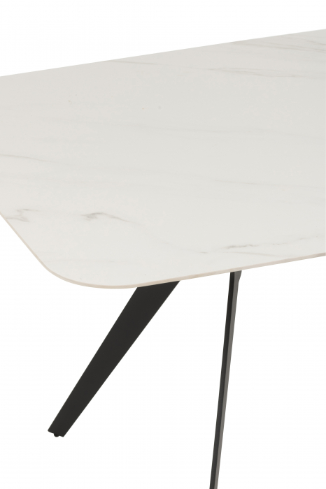 Masa Rectangle, Metal, Alb, 180x90x74 cm [5]