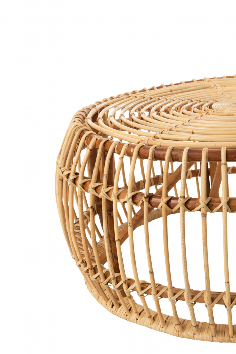 Masa rotunda Ana, Ratan/Bambus, Natural, 81x81x38.5 cm [2]