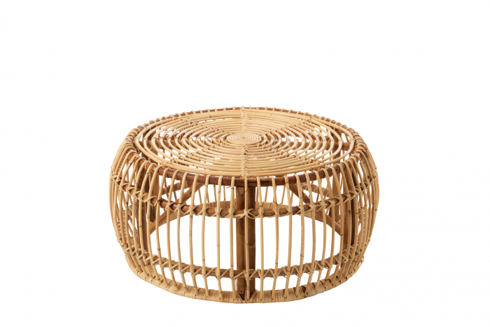 Masa rotunda Ana, Ratan Bambus, Natural, 81x81x38.5 cm