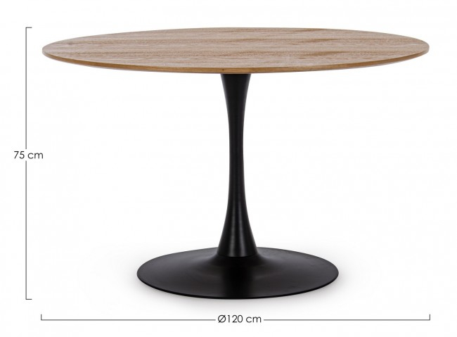 Masa rotunda Bloom, Otel, Aramiu, 120xx75 cm [2]