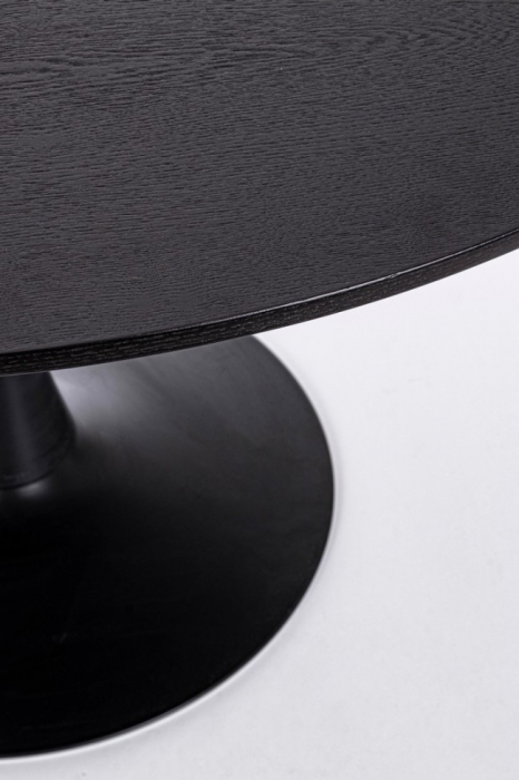 Masa rotunda Bloom, Otel, Negru, 120xx75 cm [3]