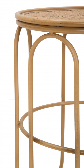 Masuta Samui, Fier/Rattan, Natural, 55x40x40 cm [6]