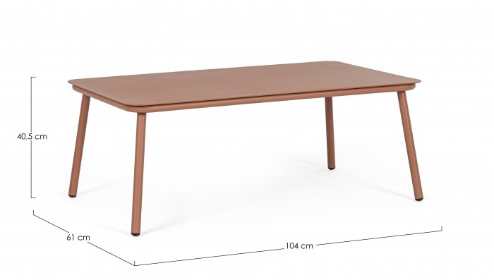 Masuta Spike Sierra, Aluminiu/Otel, Roz, 104x61x40.5 cm [6]
