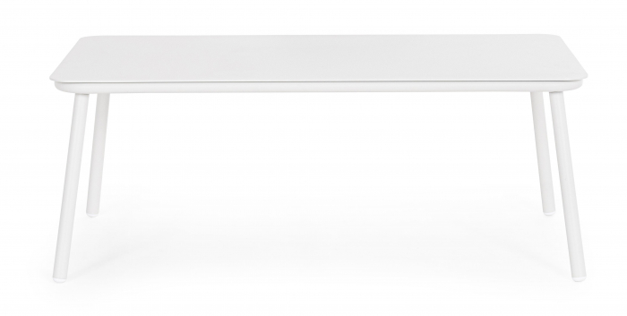 Masa Spike White, Poliester/Aluminiu, Alb, 104x61x40.5 cm (gold) [6]
