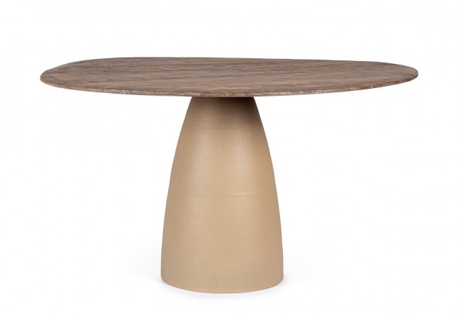 Masa Stanley Natur, Rustica, Blat Maro, 140 cm [2]