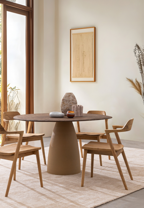 Masa Stanley Natur, Rustica, Blat Maro, 140 cm [1]