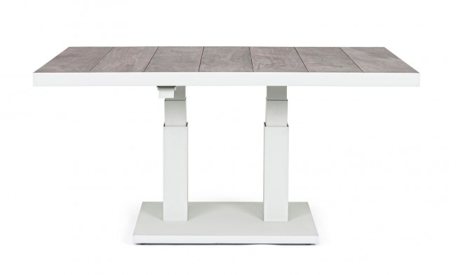 Masa ajustabila Truman, Aluminiu, Alb, 140x85x49/72 cm [4]