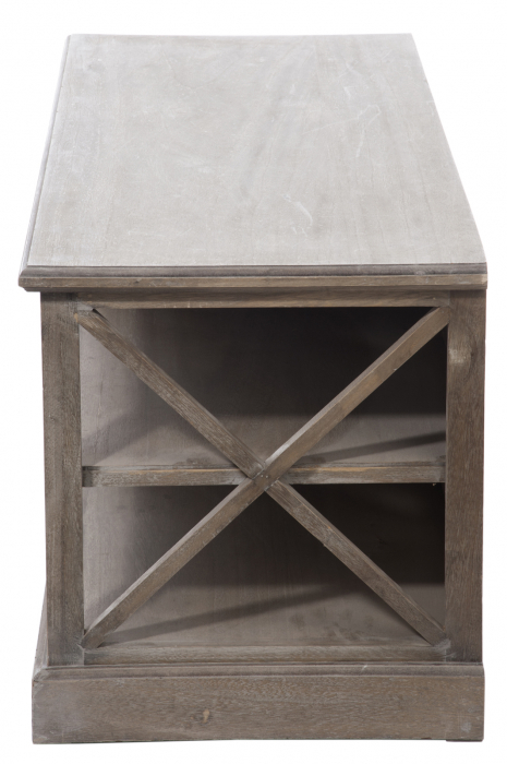Masa Tv, Lemn, Gri/Natural, 120x49x53.5 cm [2]