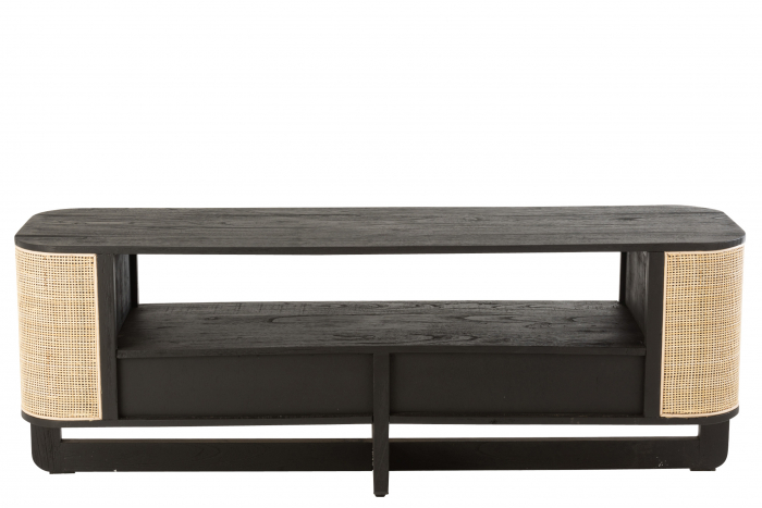 Masa TV Molly, Lemn, Negru, 140x40x50 cm [4]