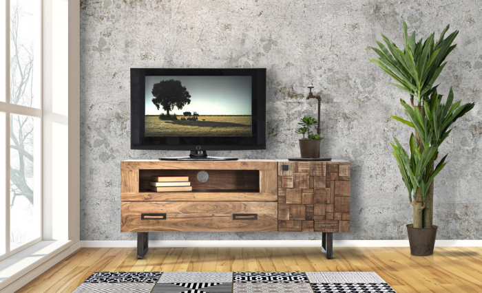 Masa TV MUMBAI cm 145x40x62 (lemn de salcâm ) [8]