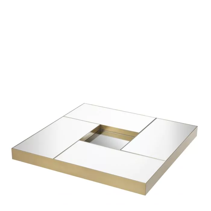 Măsuță de cafea, Allure finisaj alama, Dims: L. 120 | W. 120 | H. 23.5  (CM) [3]