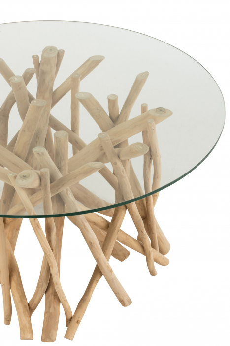 Masuta Branches, Lemn, Maro, 63x63x43 cm [3]