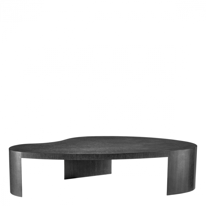 Masuta cafea Ancona, furnir din stejar, gri carbune, Dims: L. 150 | W. 86 | H. 35  (CM) [5]