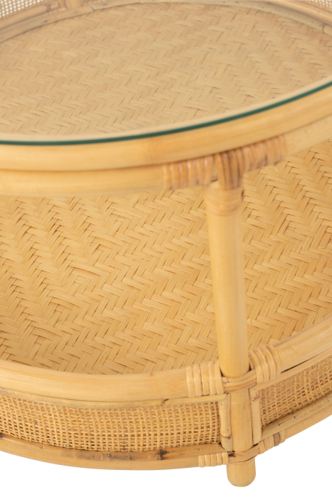 Masuta cafea, Fibre naturale, Natural, 70x70x47 [6]