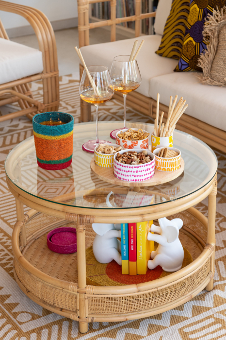 Masuta cafea, Fibre naturale, Natural, 70x70x47 [7]