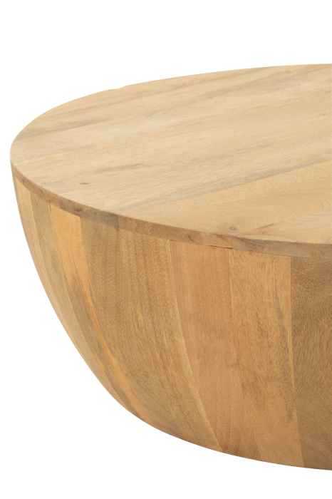 Masuta cafea, Lemn, Natural, 88.5x88.5x32 [2]