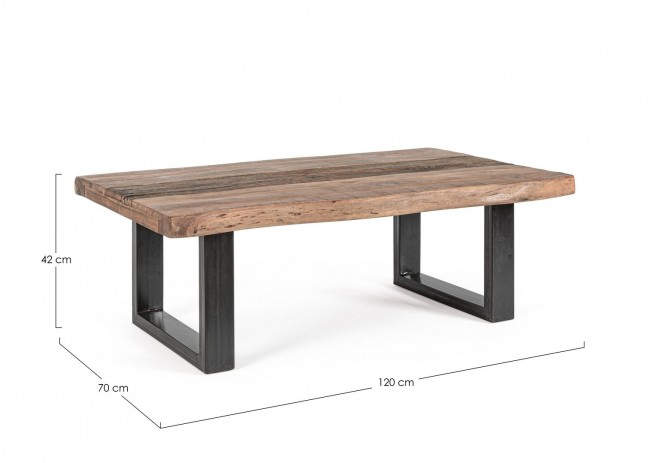 Masuta cafea NOTTINGHAM, lemn, maro, 120x70x42cm [2]