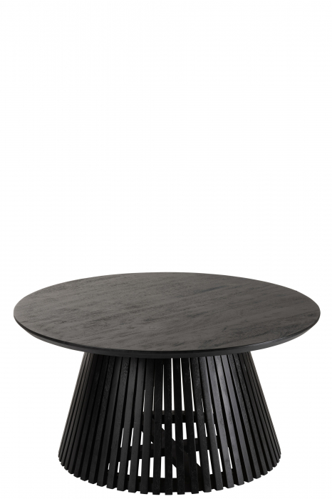 Masuta cafea Vincent, Lemn, Negru, 90x90x45 [2]