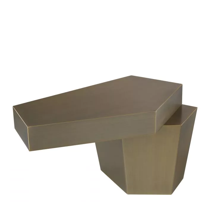 Măsuță de cafea, Calabasas finisaj alama H. 45 cm, Dims: L. 82 | W. 52 | H. 45  (CM) [3]