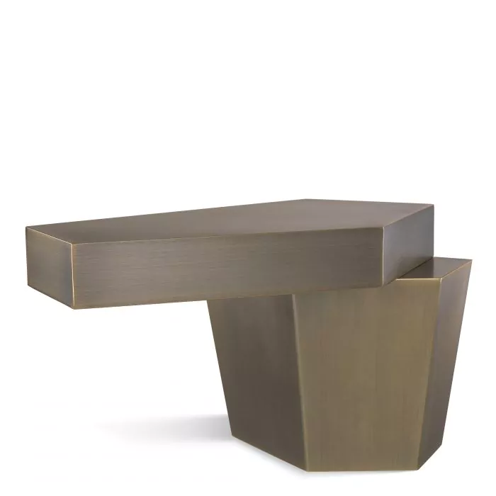 Măsuță de cafea, Calabasas finisaj alama H. 45 cm, Dims: L. 82 | W. 52 | H. 45  (CM) [4]