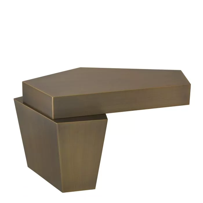Măsuță de cafea, Calabasas finisaj alama H. 45 cm, Dims: L. 82 | W. 52 | H. 45  (CM) [2]