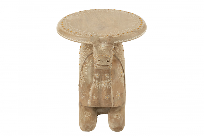 Masuta Camel, Lemn de Mango, Natur/Alb [2]